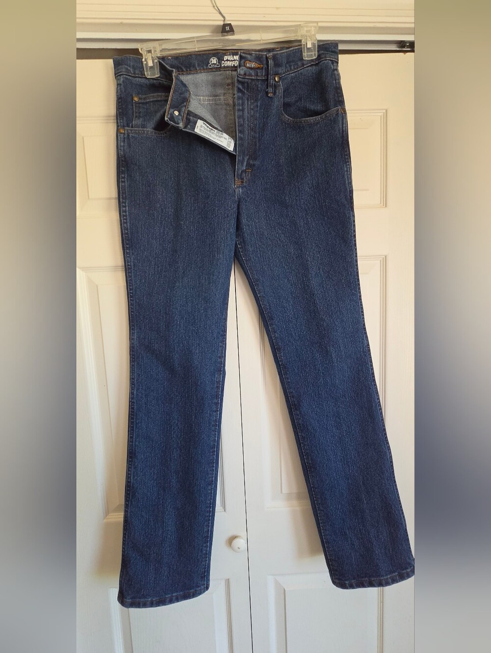 Wrangler Men's Dark Blue Straight Jeans